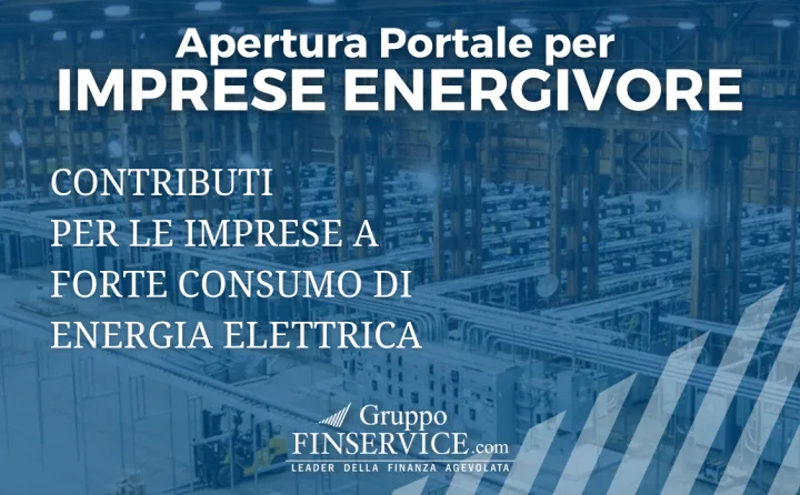 Imprese energivore: aprirà a breve lo sportello per gli incentivi